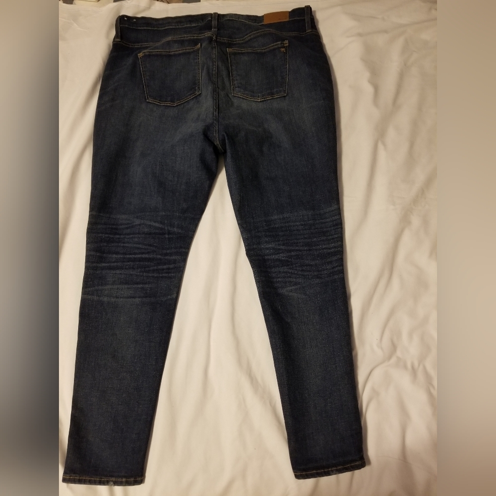 Madewell 10" High Rise Skinny Jeans Blue - Picture 10 of 15